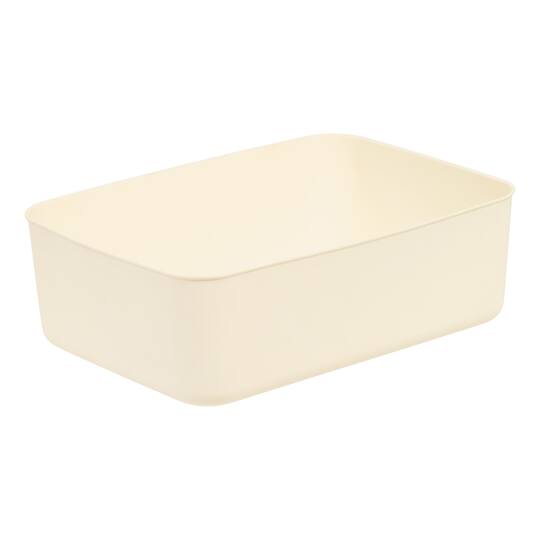 IRIS® Medium Cream Nestable Storage Organizer Bins, 4ct.
